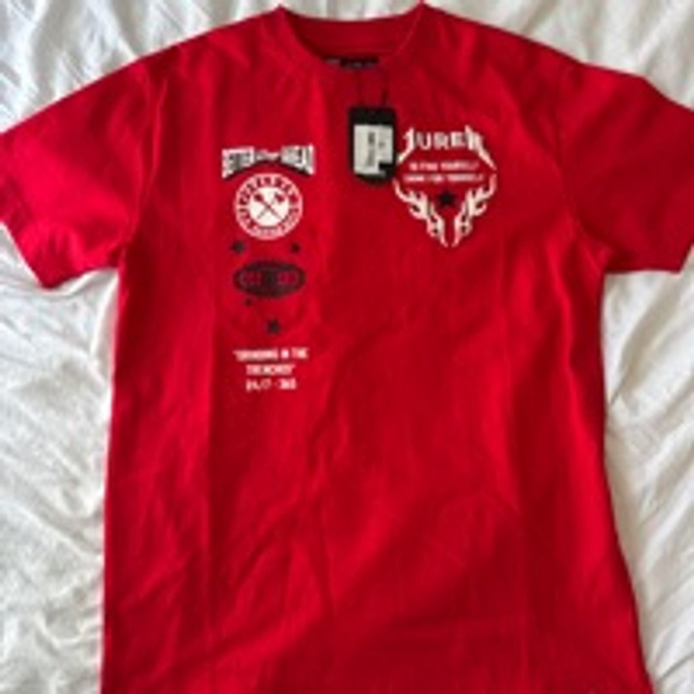 NEW Juren "Better Days Ahead" T-shirt Red Size Medium